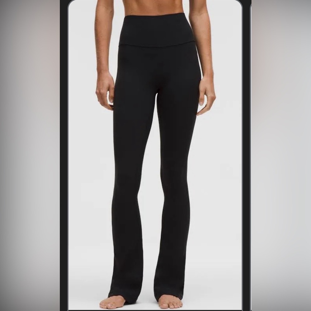 Lululemon align high-rise mini flare pant in black - regular length